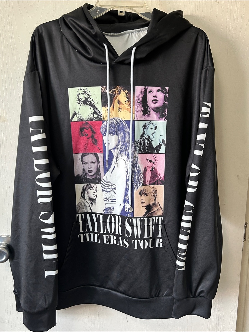 Taylor Swift Black 'The Eras Tour' Hoodie (not official merchandise)